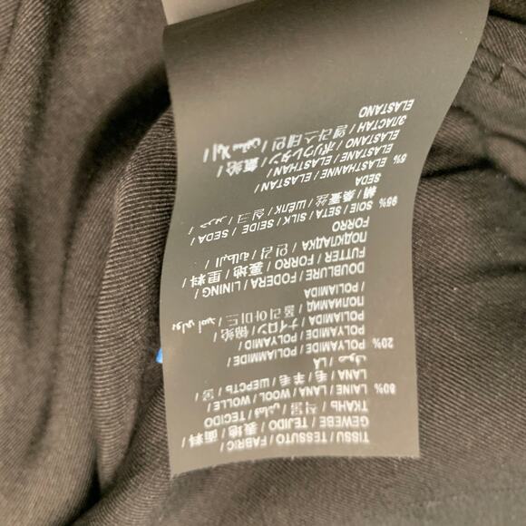 SAINT LAURENT Size 2 Black Wool Blend Sleeveless Jumpsuit - Picture 7 of 7